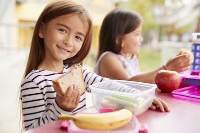 Kids Eating Lunch At School