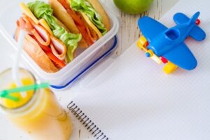 Packing a kids Lunch Box for a Long Flight